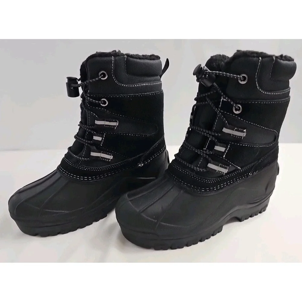 Lands End Youth Unisex Size 1M Waterproof Rubber Boots New With Tags